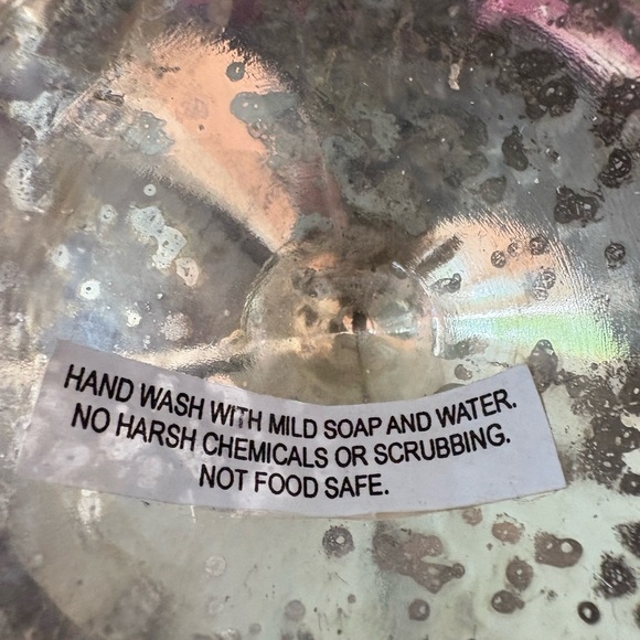 Silver Mercury Glass Pedestal Bowl - Picture 10 of 11